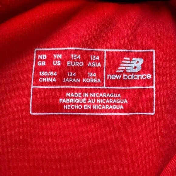 New Balance AYSO United Red Jersey American Soccer Organization Youth SZ M #2361 - Picture 4 of 7